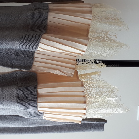 Mystree grey cardigan with lace details - Picture 5 of 9